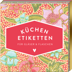 Küchen-Etiketten für Gläser & Flaschen (Pinke Blumen, Hölker Küchenpapeterie)