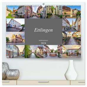 Ettlingen Impressionen (hochwertiger Premium Wandkalender 2024 DIN A2 quer), Kunstdruck in Hochglanz von Meutzner,  Dirk