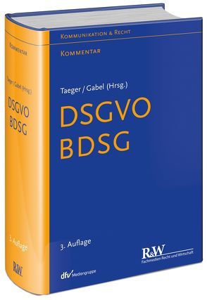 DSGVO – BDSG von Gabel,  Detlev, Taeger,  Jürgen