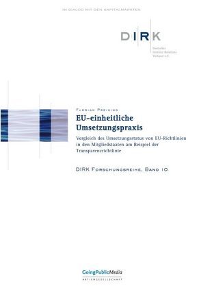 EU-einheitliche Umsetzungspraxis von Preising,  Florian