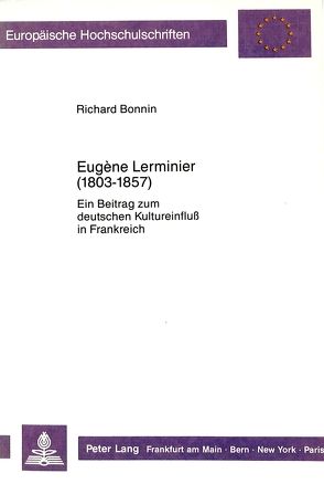 Eugène Lerminier (1803-1857) von Bonnin,  Richard