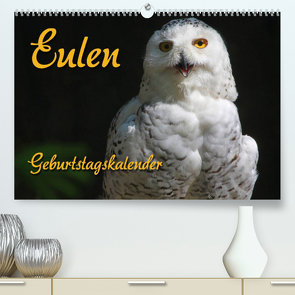 Eulen (Premium, hochwertiger DIN A2 Wandkalender 2022, Kunstdruck in Hochglanz) von - Antje Lindert Rottke + Martina Berg,  Pferdografen.de