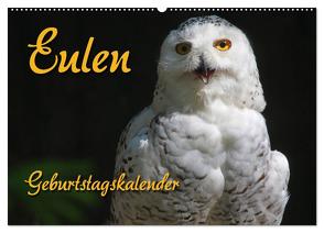Eulen (Wandkalender 2024 DIN A2 quer), CALVENDO Monatskalender von - Antje Lindert Rottke + Martina Berg,  Pferdografen.de