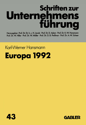 Europa 1992 von Hansmann,  Karl-Werner