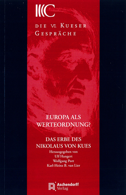 Europa als Werteordnung? von Hangert,  Ulf, Port,  Wolfgang, van Lier,  Karl-Heinz B.