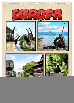 Europa – Comicstyle (Wandkalender 2024 DIN A3 hoch), CALVENDO Monatskalender von Bartruff,  Thomas