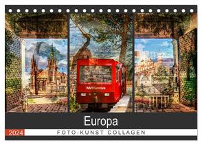 Europa Foto-Kunst Collagen (Tischkalender 2024 DIN A5 quer), CALVENDO Monatskalender von Steiner / Matthias Konrad,  Carmen