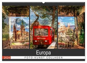 Europa Foto-Kunst Collagen (Wandkalender 2024 DIN A2 quer), CALVENDO Monatskalender von Steiner / Matthias Konrad,  Carmen