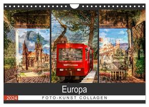 Europa Foto-Kunst Collagen (Wandkalender 2024 DIN A4 quer), CALVENDO Monatskalender von Steiner / Matthias Konrad,  Carmen