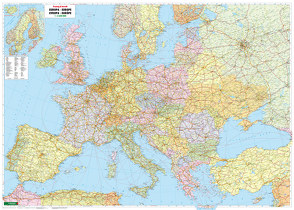 Europa politisch, Wandkarte 1:2.600.000, Magnetmarkiertafel, freytag & berndt