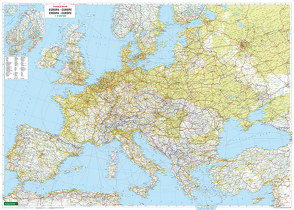 Europa, Poster metallbestäbt 1:3.500.000, freytag & berndt