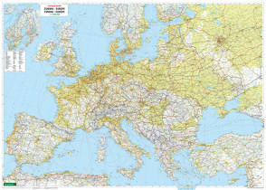 Europa, Wandkarte 1:3.500.000, Magnetmarkiertafel, freytag & berndt