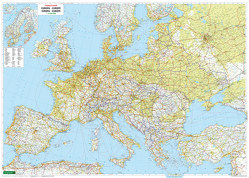 Europa, Wandkarte 1:3.500.000, Markiertafel, freytag & berndt