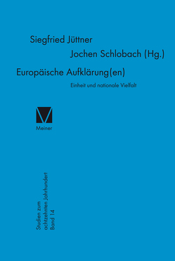 Europäische Aufklärung(en) von Jüttner,  Siegfried, Schlobach,  Jochen