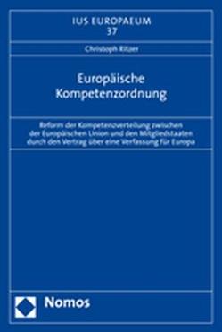 Europäische Kompetenzordnung von Ritzer,  Christoph