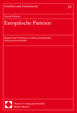 Europäische Parteien von Deinzer,  Gerold