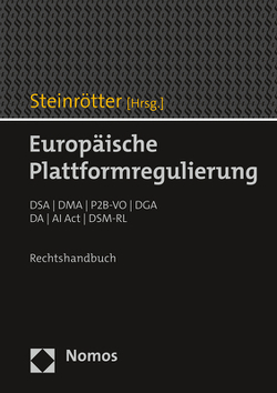 Europäische Plattformregulierung von Steinrötter,  Björn
