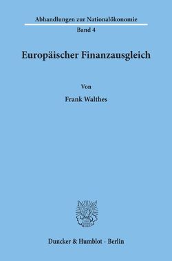 Europäischer Finanzausgleich. von Walthes,  Frank