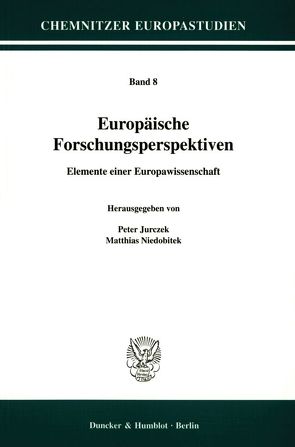 Europäische Forschungsperspektiven. von Jurczek,  Peter, Niedobitek,  Matthias