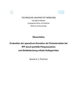 Evaluation der operativen Korrektur der Penisdeviation von Fiechtner,  Scarlet A. C.