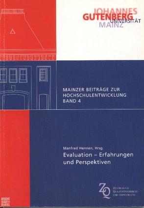 Evaluation – Erfahrungen und Perspektiven von Hennen,  Manfred