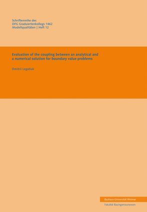 Evaluation of the coupling between an analytical and a numerical solution for boundary value problems with singularities von Legatiuk,  Dmitrii