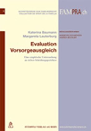 Evaluation Vorsorgeausgleich von Baumann,  Katerina, Lauterburg,  Margareta