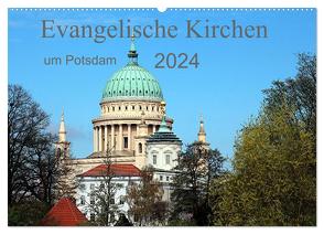 Evangelische Kirchen um Potsdam 2024 (Wandkalender 2024 DIN A2 quer), CALVENDO Monatskalender von Witkowski,  Bernd