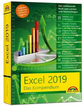 Excel 2019 – Das umfassende Kompendium. Komplett in Farbe. Grundlagen, Praxis, Formeln, VBA, Diagramme und viele praktische Beispiele von Ignatz,  Schels