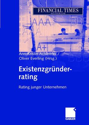 Existenzgründerrating von Achleitner,  Ann-Kristin, Everling,  Oliver