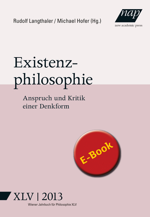 Existenzphilosophie von Hofer,  Michael, Langthaler,  Rudolf