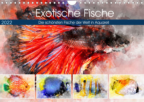 Exotische Fische – Die schönsten Fische der Welt in Aquarell (Wandkalender 2022 DIN A4 quer) von Frost,  Anja