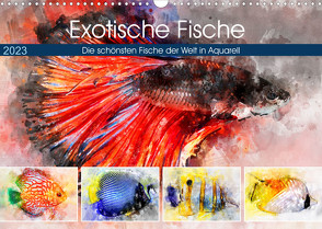Exotische Fische – Die schönsten Fische der Welt in Aquarell (Wandkalender 2023 DIN A3 quer) von Frost,  Anja