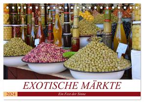 Exotische Märkte (Tischkalender 2024 DIN A5 quer), CALVENDO Monatskalender von Franz,  Ingrid