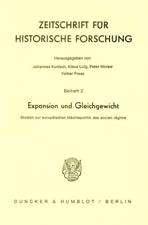 Expansion und Gleichgewicht. von Kunisch,  Johannes