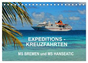 Expeditions-Kreuzfahrten MS BREMEN und MS HANSEATIC (Tischkalender 2024 DIN A5 quer), CALVENDO Monatskalender von Pfaff,  Hans-Gerhard