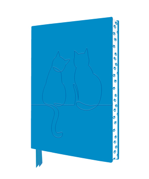 Exquisit Premium Notizbuch DIN A5: Zwei glückliche Katzen