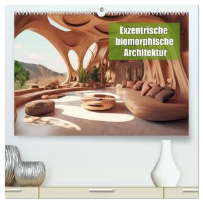 Exzentrische biomorphe Architektur (hochwertiger Premium Wandkalender 2024 DIN A2 quer), Kunstdruck in Hochglanz von Brunner-Klaus,  Liselotte