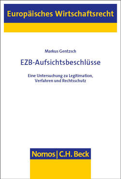 EZB-Aufsichtsbeschlüsse von Gentzsch,  Markus