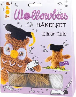 Fabelhafte Wollowbies Häkelset Elmar Eule von Ganseforth,  Jana