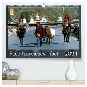 Facettenreiches Tibet (hochwertiger Premium Wandkalender 2024 DIN A2 quer), Kunstdruck in Hochglanz von Bergermann,  Manfred