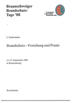 Fachseminar Brandschutz (2.) – Forschung und Praxis von Hosser,  Dietmar