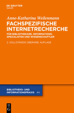 Fachspezifische Internetrecherche von Weilenmann,  Anne-Katharina