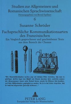 Fachsprachliche Kommunikationsarten des Französischen von Schroeder,  Susanne