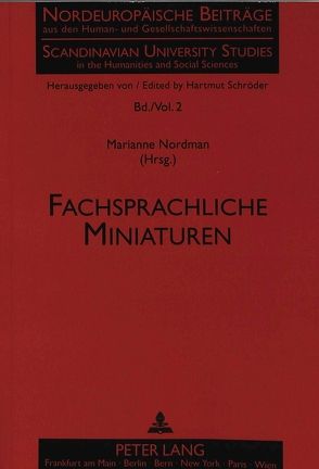 Fachsprachliche Miniaturen von Nordman