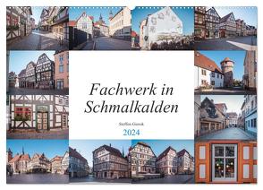 Fachwerk in Schmalkalden (Wandkalender 2024 DIN A2 quer), CALVENDO Monatskalender