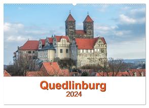 Fachwerkstadt Qudlinburg (Wandkalender 2024 DIN A2 quer), CALVENDO Monatskalender von Gierok ; Magik Artist Design,  Steffen