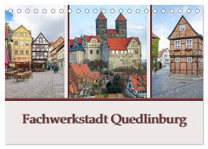 Fachwerkstadt Quedlinburg (Tischkalender 2024 DIN A5 quer), CALVENDO Monatskalender von Gierok ; Magik Artist Design,  Steffen