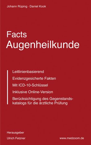 Facts Augenheilkunde von Fetzner,  Ulrich, Kook,  Daniel, Rüping,  Johann