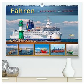 Fähren – von Warnemünde bis Hongkong (hochwertiger Premium Wandkalender 2024 DIN A2 quer), Kunstdruck in Hochglanz von Roder,  Peter